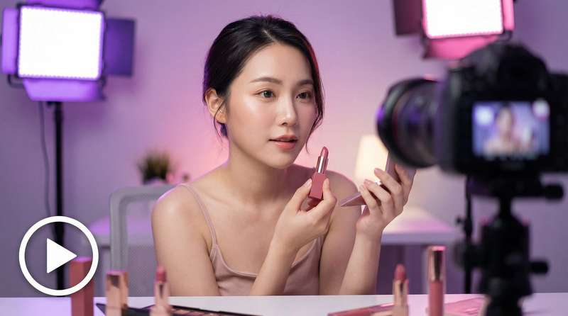 17c一起草美妆视频教程